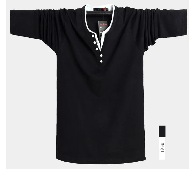 Большие размеры 4XL 5XL 6XL Высокое качество 95% хлопок чистый цвет Повседневная рубашка поло с длинными рукавами для мужчин оранжевый, синий, зеленый, черный мягкий