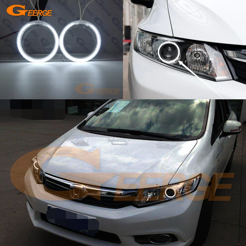Для Honda Civic Sedan 2012 2013 2014 2015 проектор фары отличные ультра яркие CCFL ангельские