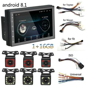 

2 Din Auto Car Radio Stereo AutoRadio MP3 4 MP5 Video Multimedia Player 7 inch Monitor with Bluetooth Rear View Camera