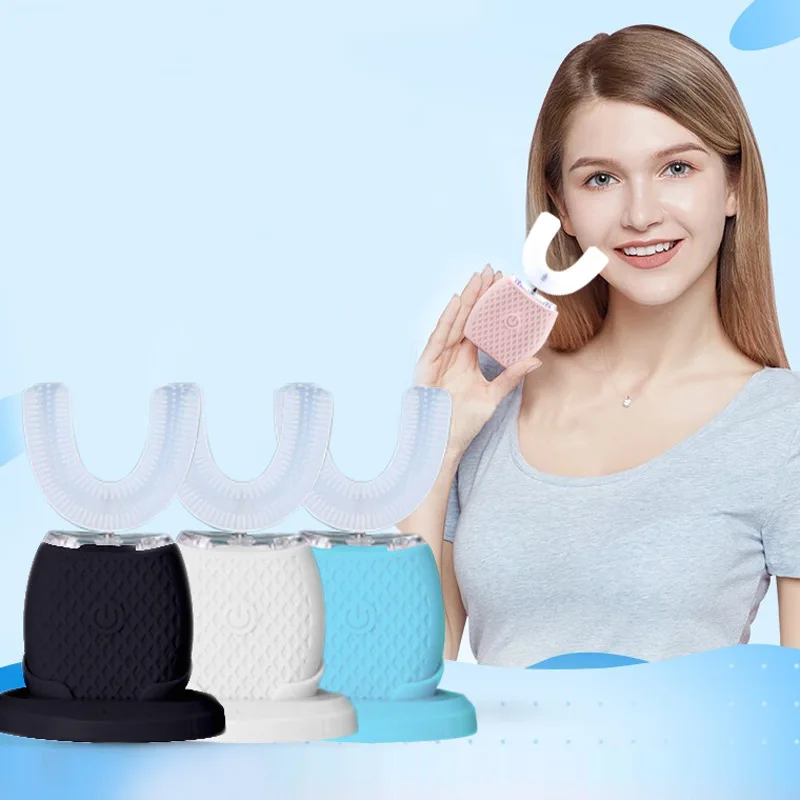 

Rechargeable Electric Toothbrush 360 Degree Automatic Electric Teeth Brush 4 Brush Mode Waterproof Whitening Massage Teeth Brush