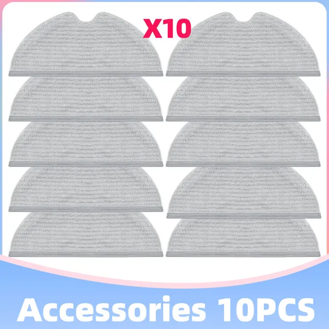Xiaomi Dreame Bot L10 Pro D9 TROUVER LDS Finder Robot Vacuum Cleaner Parts Main Side Brush Hepa Filter Mop Cloths Replacement Set C