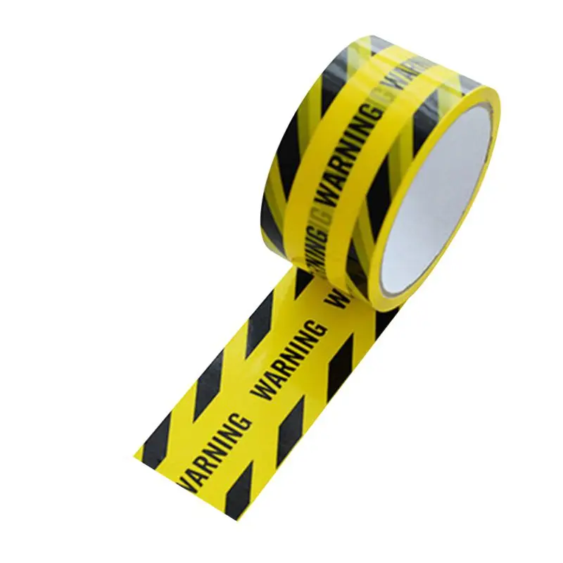 warning 1 Roll 48mm*25m Warning Tape Safety Adhesive Barricade Wet Floor Caution Tape durable - Цвет: warning
