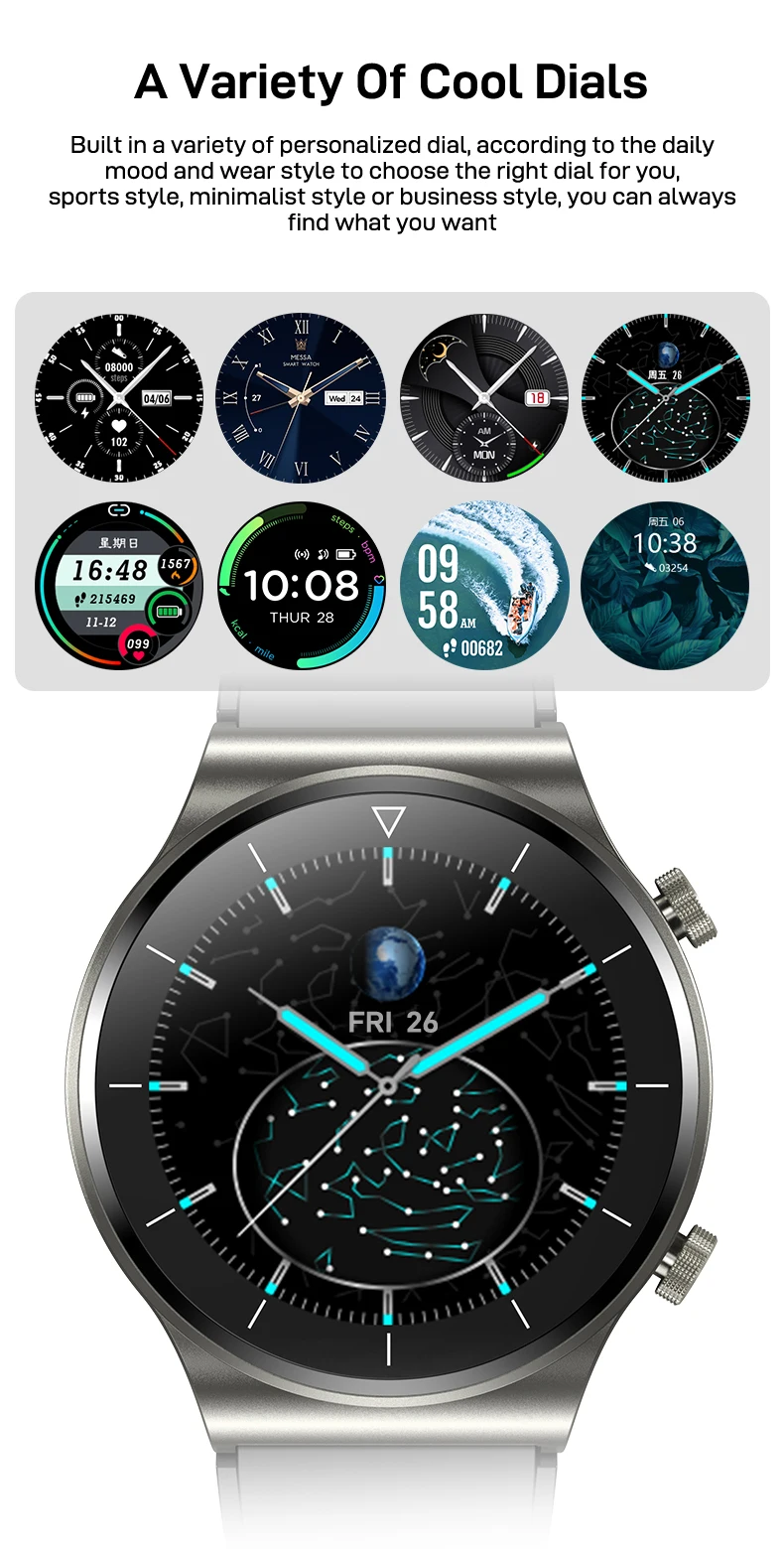 Tracker IP68 À Prova D 'Água Smartwatch Para Huawei GT2