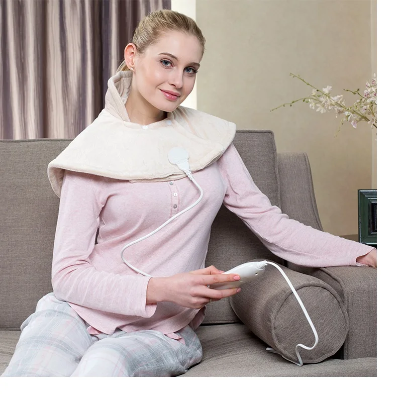 

Bellavie 60*62CM Wrap electric heating pads Neck and Shoulder Warmer Wrap Heating Pad Relief Therapy(220V EU Plug)