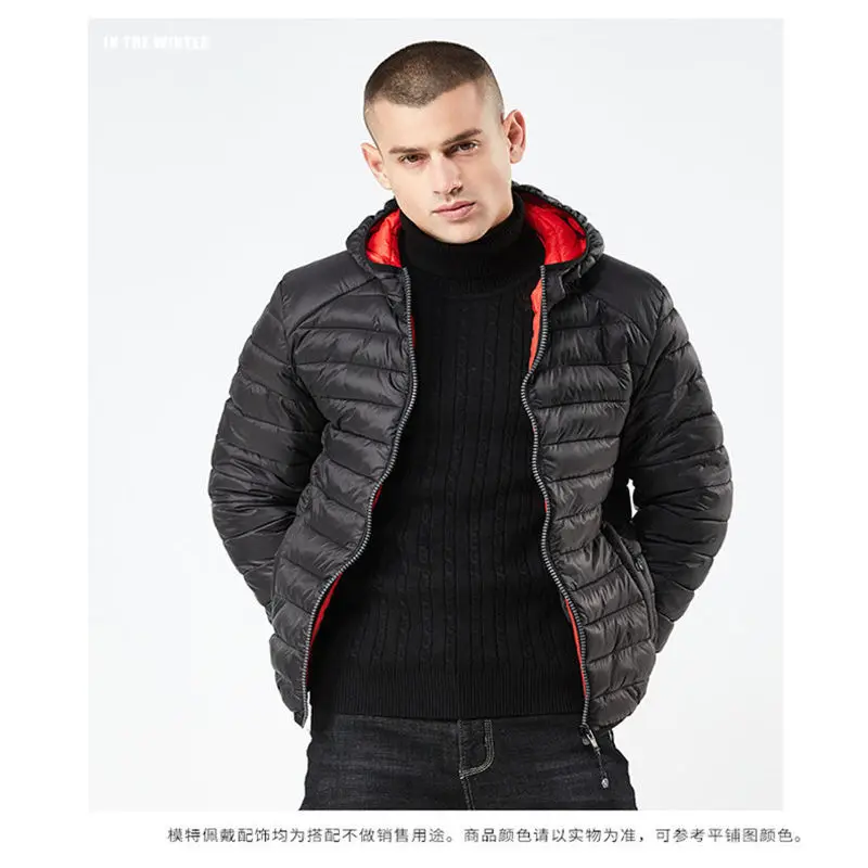

Simple Mens Down Jackets Hooded Designer Loose Mens Down Fashion Warm Down Jackets With Zipper Coats