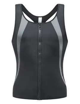 

Men's Gym Neoprene Vest Sweat T-Shirt Enhancing Thermo Body Shapers Slimming Top Waist Tummy Trainer Ultra Sweat Shapers