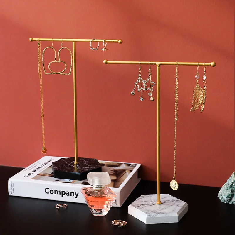 

Hanging Jewelry Display Rack Tree Organizer Metal Rack for Holding Women Jewelries Earrings Rings Necklaces Ear Stud Pendant