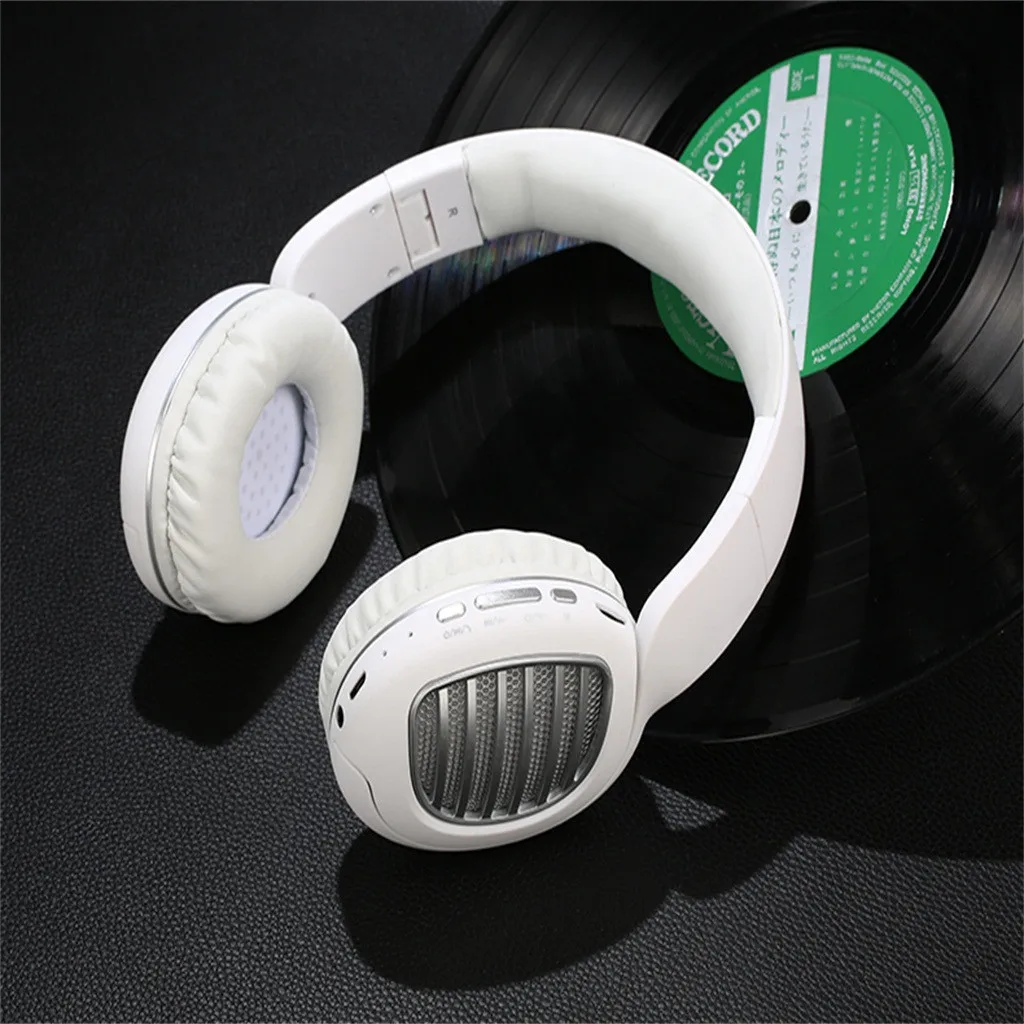 Складные Bluetooth гарнитуры наушники с микрофоном Поддержка Tf карты MP3 Fm радио беспроводная музыка Bluetooth наушники