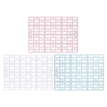 

2 Pcs Rabbit Playpen Feet Plastic Mats for Cage Comes with 4 Fixed Tabs (Blue)