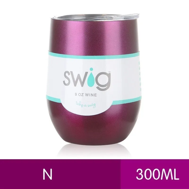 Soil red N Стакан для вина, чашка для вина, термос с изоляцией, кружка для кофе, вакуумный термос, чашка для путешествий, кружка для плавания, стакан 9 унций, чашка в форме яйца, кружка для вина, пива - Цвет: Soil red N
