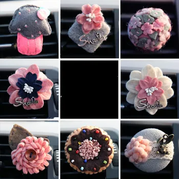 

Creative PP Cotton Flowers Ornaments Car Vents Perfume Clip Air Freshener Automobile Interior Fragrance Decoration