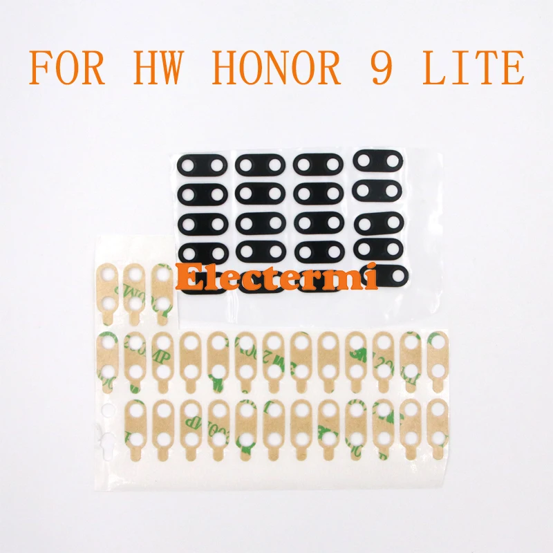 50 шт. Electermi P30 lite Y7 PRO Y7 PRIME задняя крышка для камеры стеклянный объектив для Huawei HONOR 9i 9 LITE HONOR 10 стеклянный объектив