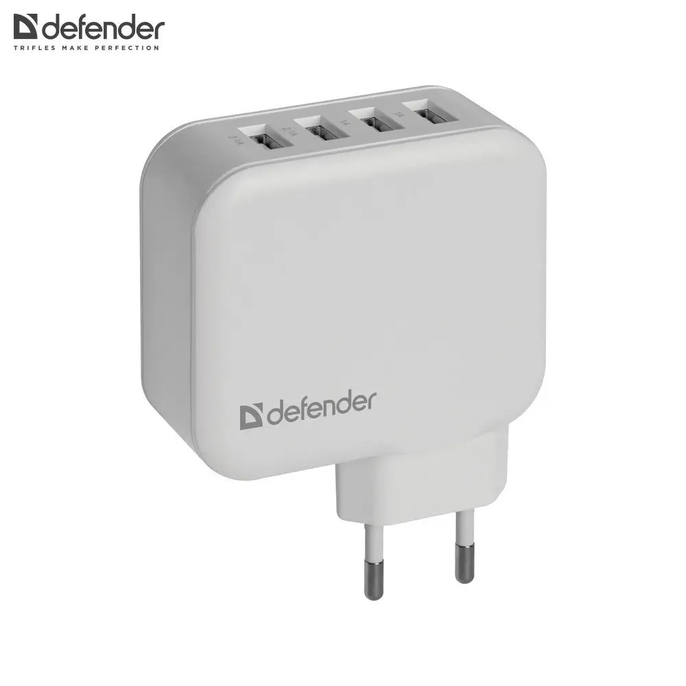Сетевой адаптер Defender UPA-60 4 порта USB, 5V / 6.2А
