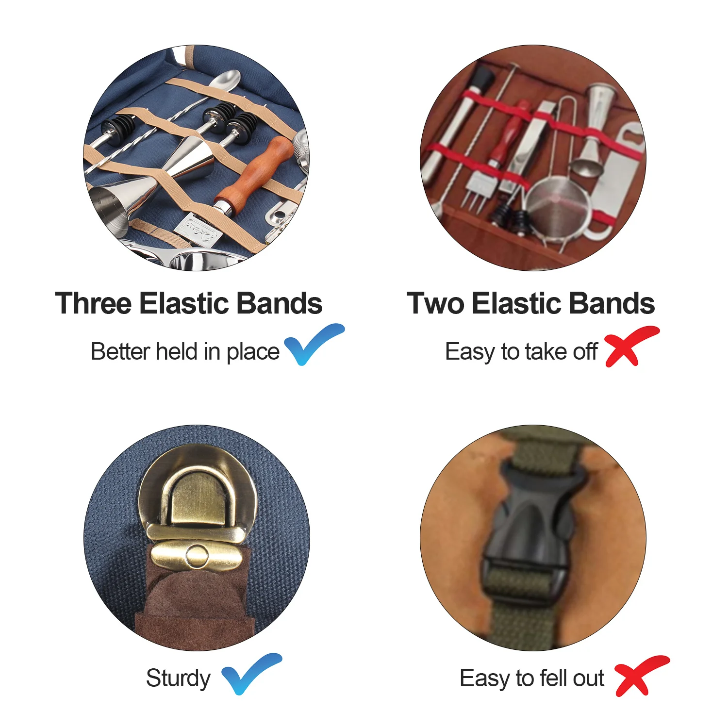 WESSLECO Bar Bartender Carrying Bag Creative Bartender Canvas Toolkit Pack Bar Tool Bag Professional Cocktail Shaker Set Storage