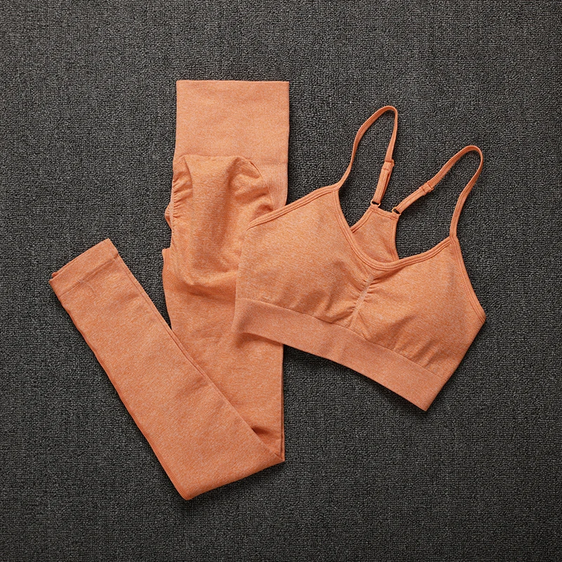 ATHVOTAR Two Piece Set Women Seamless Gym Sports Bra and High Waist Leggings Outfits Solid Color Fitness Tracksuit Women ATHVOTAR Two Piece Set Women Seamless Gym Sports Bra and High Waist Leggings Outfits Solid Color Fitness Tracksuit Women