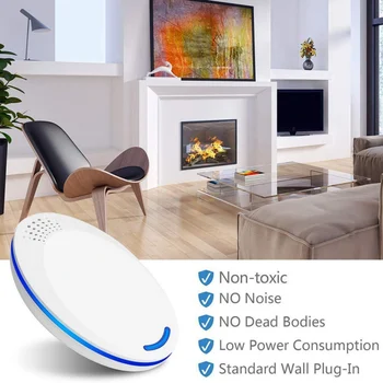 

Ultrasonic Pest Repeller Electronic Plug In Insect Repellant Pest Control For Mice Mosquitoes Cockroaches Pet And Kids Safe