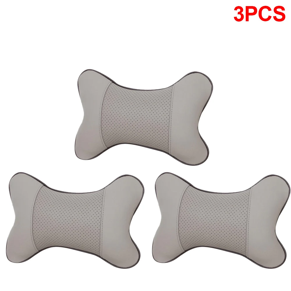 gray 3pc Автомобильная подушка для шеи, Автомобильная подушка для шеи, автомобильное безопасное сиденье, Автомобильная подушка для шеи, аксессуары для автомобиля, поддержка шеи, Cushion1-3PC - Цвет: gray 3pc