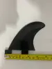 2 PCS GL Surfboard Fins Black/White Nylon Plastic Twin Tab Base Side Fin Surfing Fins 3