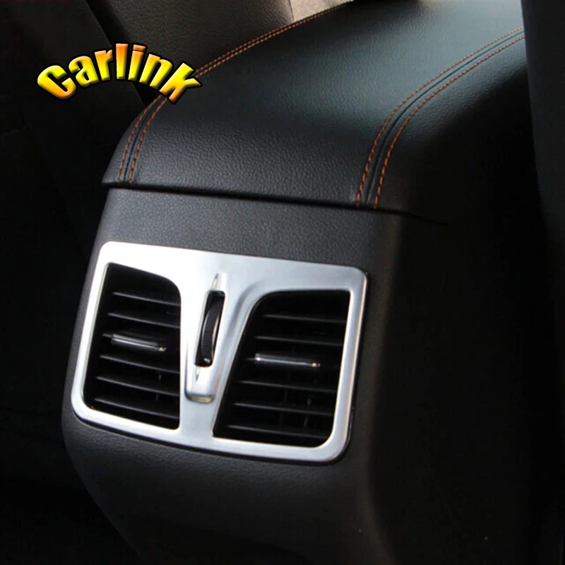 

For Hyundai NiNth sonata 2015-2017 ABS Matte car Interior Armrest Box Rear Air Condition Vent Outlet Cover Trim Decoration 1pcs