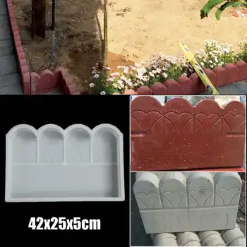 

Plastic Making DIY Paving Mould Home Garden Floor Road Concrete Molds Stone Brick Path Mold Buildings Accessories 42x25x5cm