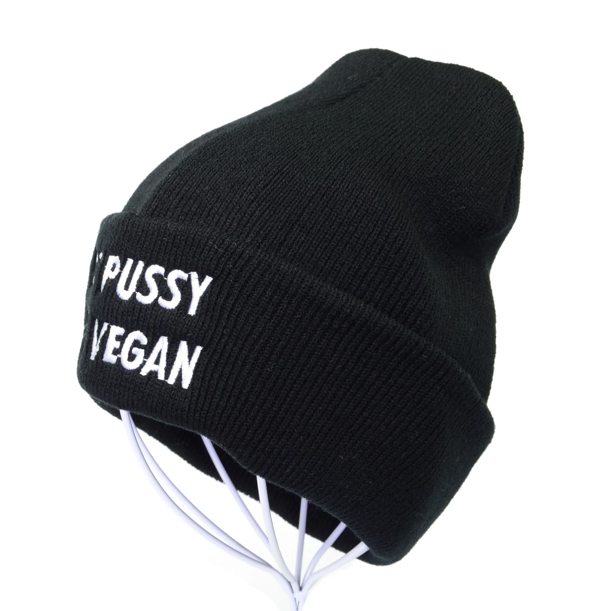 Eat pussy его веганская буква вязанная шапка с вышивкой женская зимняя теплая шапка Skullies унисекс зимняя Лыжная для открытого воздуха шапочки хип-хоп кепка