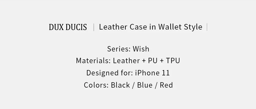 DUX DUCIS для Iphone 11Pro Max 11 Pro Роскошный кошелек из натуральной кожи Магнитный чехол для телефона Iphone X XS Max XR 7 8 Plus