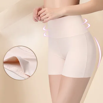 

Panties Women Comfortably Anti-Friction Short Thigh Band Lace Safety Mid-Waist Breathable Safety Panty