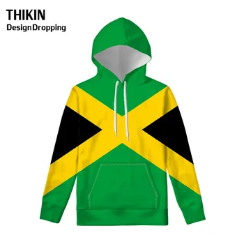 

Causal Men Hoodies Pullover Jamaica Flag Print Sweatshirt with Front Pocket Streetwear Women Custom Hip Hop Collge Lovers Hoodie