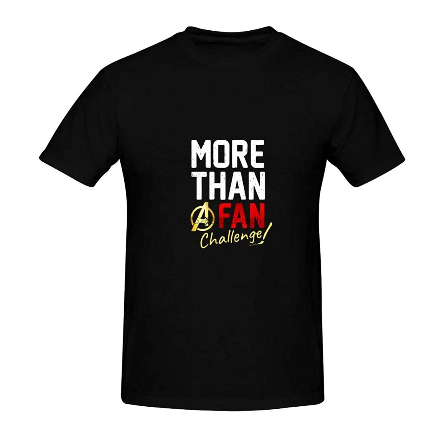 Alamar More Than Fan Men's Graphic Breathable Cotton Short-Sleeve T-Shirt Black | Мужская одежда