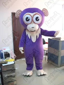 

quality purple monkeys mascot costumes professional forest monkey costumes design OEM party costumes