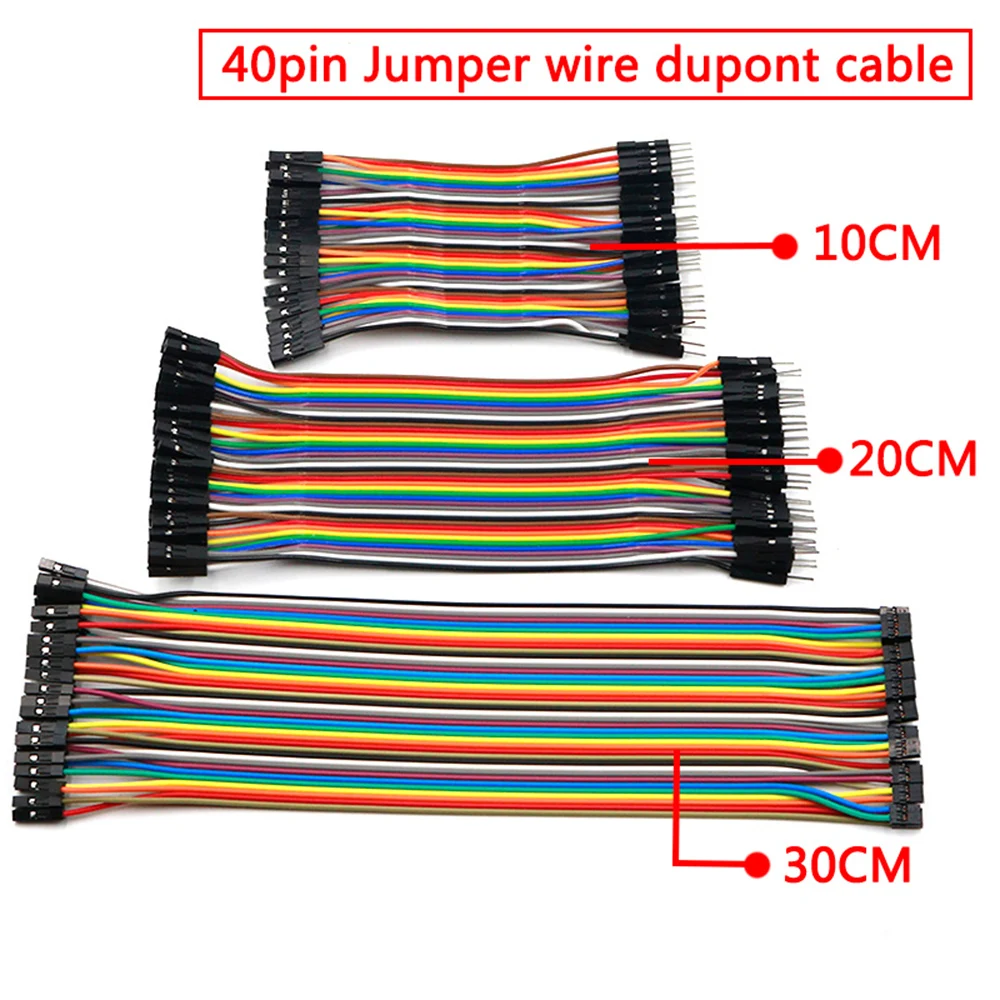 40 Pin Dupont Line 10 см/20 см/30 см папа-Папа+ мама-мама соединительный провод Dupont кабель