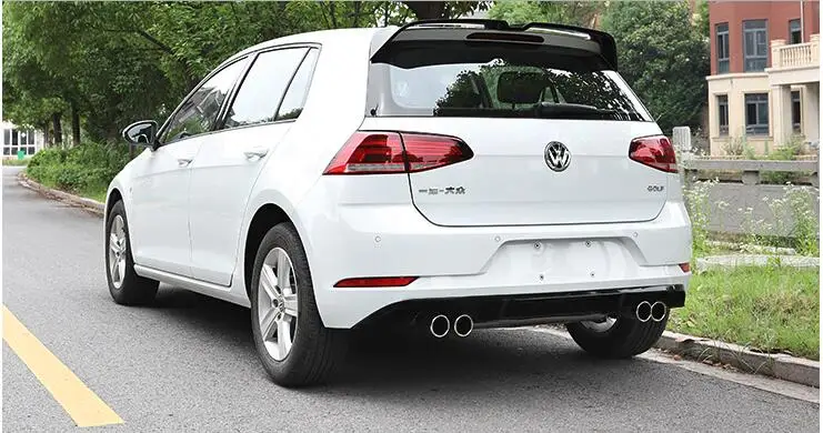 Для GOLF 7 5 Body kit спойлер 2014 2018 для Volkswagen ABS задний передний бампер диффузор защитные