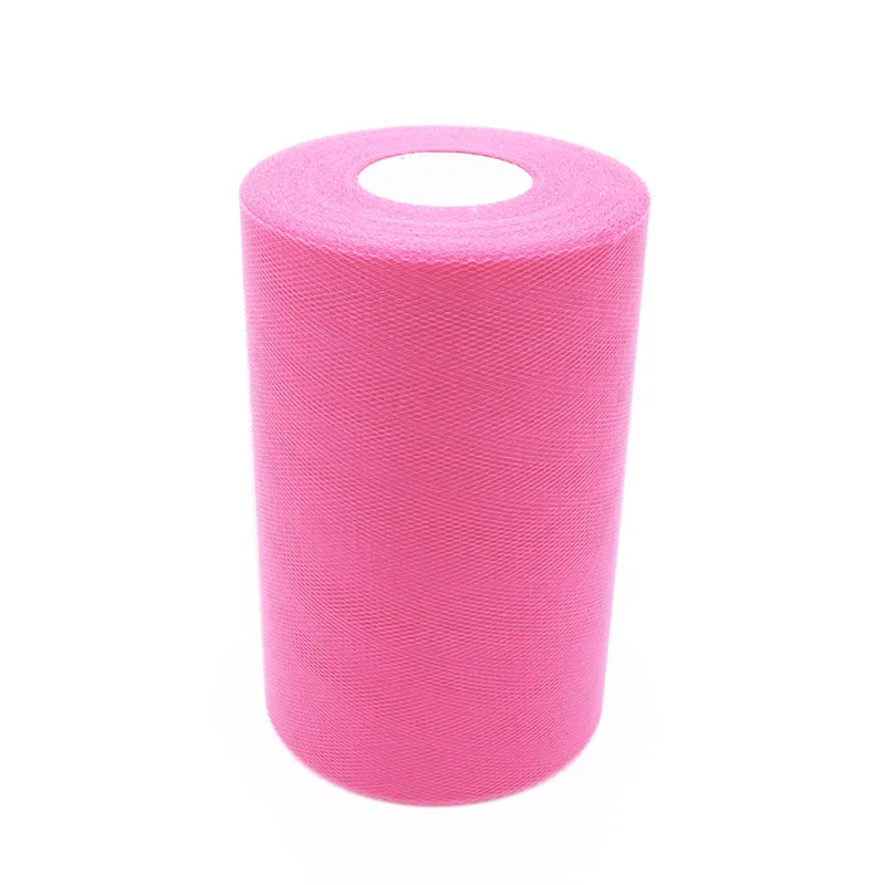 Fuchsia 54 Цвета, 15 см, 100 ярд, тюль, рулон, катушка, тканевая ткань, сделай сам, для свадебной вечеринки, для детского душа, для дня рождения, детские юбки-пачки, Декор - Цвет: Fuchsia
