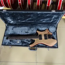 Электрогитара без головки грифа профессиональная на заказ натуральная древесина безголовая Гитара s