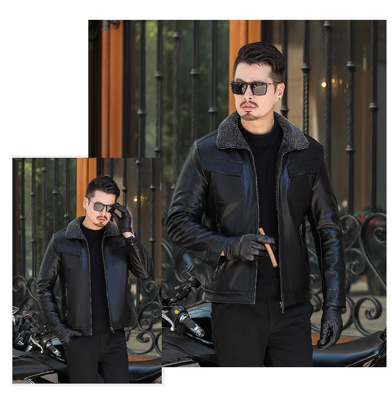 6XL 8XL 5XL Мужская Зимняя Куртка парка из натурального меха мужская длинная плюшевая и толстая зимняя куртка из овчины мужская сохраняющая тепло