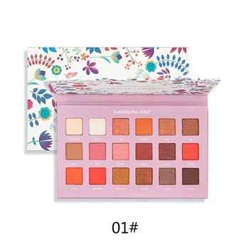 

Pigments Makeup 18-color Paper Texture Eye Shadow Palette Waterproof Smudge-proof Easy To Color Matte Shimmer Eye Shadow.w