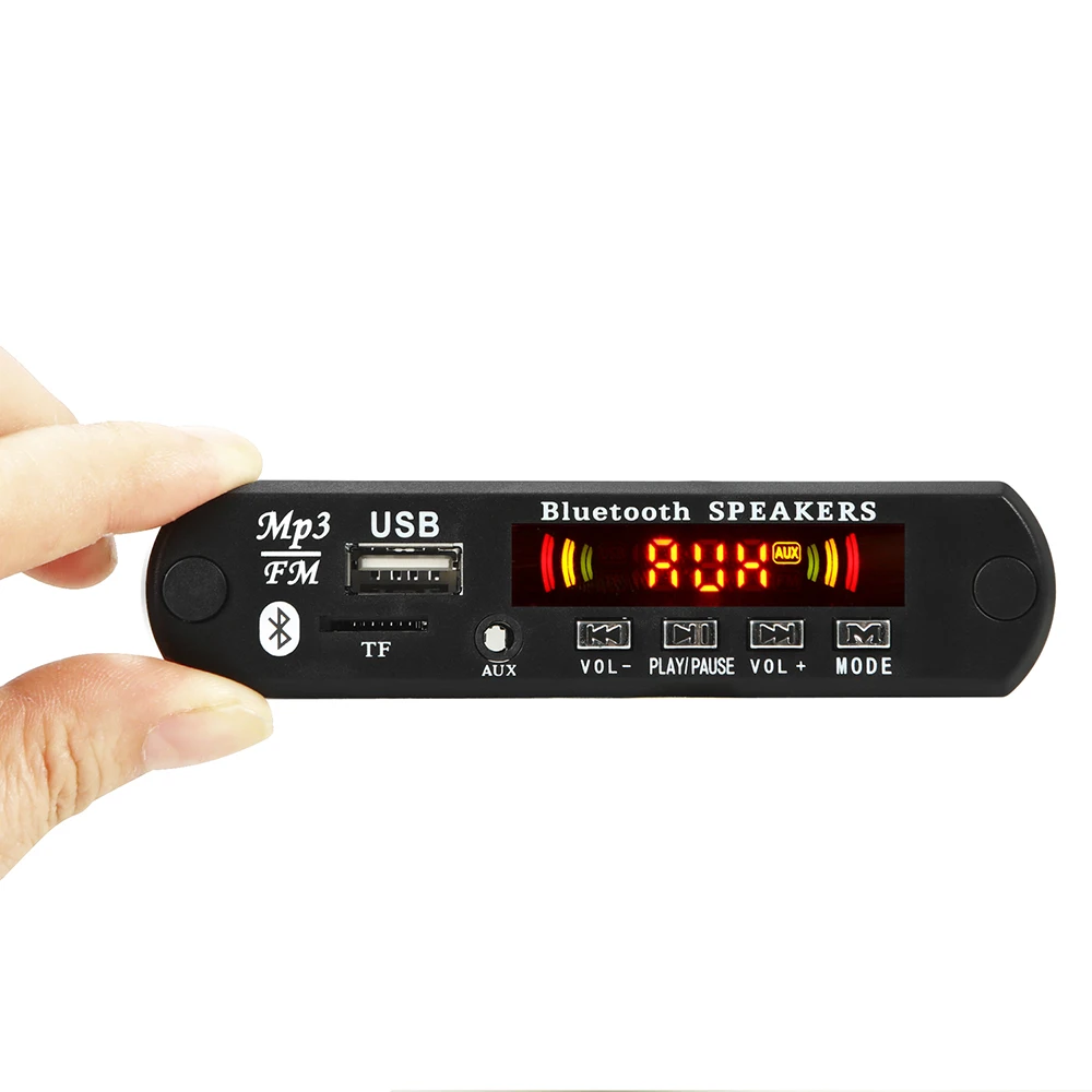 5V 2*3W Amplifier Bluetooth 5.0 MP3 Player Decoder Board 5V Car FM Radio Module Support FM TF USB AUX Handsfree Call Record