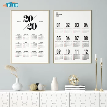 

Nordic Canvas Wall Art Posters Prints Paintings 2020 Calendar Modern Minimalist Scandinavian Home Decor Pictures For Living Room
