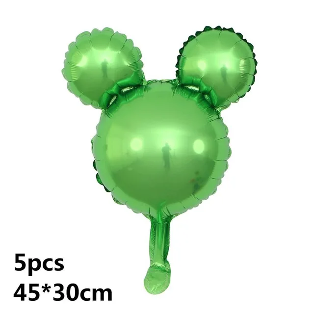 Золотой 12 шт./лот фольгированные воздушные шары с Микки и Минни Маус, розовый, голубой латексный шар для детского душа, украшения для дня рождения, детские игрушки, подарок - Цвет: Золотой