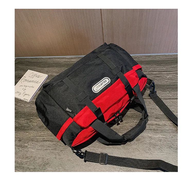 New Coloured Large Capacity Canvas Travel Bag Fitness Bag Business Yoga Bag Handbag Shoulder Bag