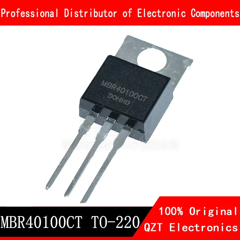 10pcs/lot MBR40100CT MBR40100 TO-220 100V 40A new original In Stock irfr4510 5pcs lot fr4510 to 252 100v 85a mosfet brand new original stock