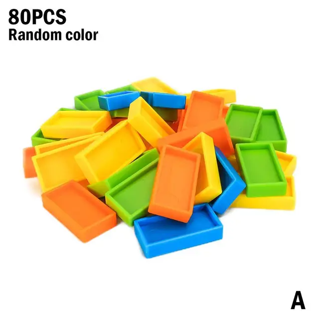 Universal Domino Compression Clip Pull Train Extension Kit Accessories Pull Clip Domino Blocks Creative Domino Game Gift 2