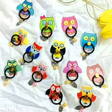 2019 新着携帯電話ホルダーフクロウタッセルペンダント目移動指リングホルダー漫画電話リングホルダー電話サポート(China)