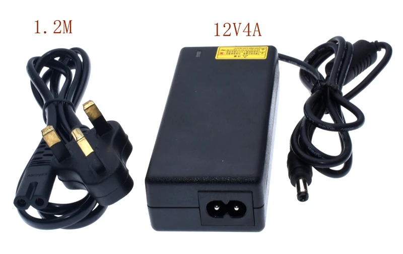 1 шт. 12V4A AC 100 V-240 V 50W конвертер адаптер питания DC12V 4A 2.1mm-2,5 мм DC Штепсель Питание адаптер
