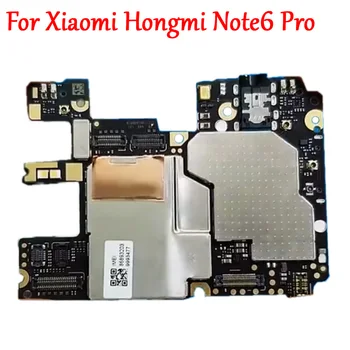

Tested Full Work Original Unlock Motherboard Logic Circuit Board Plate For Xiaomi RedMi hongmi Note6 Pro Note 6 pro Note6Pro