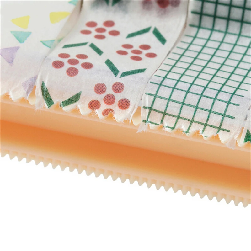 1 шт. бежевый цвет MaskingTape резак Васи TapeStorage OrganizerCutter OfficeTape дозаторы