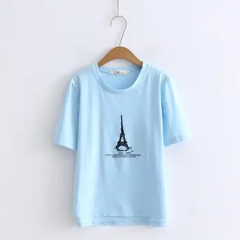 

Fashion Funny Cartoon Printed T Shirt Women Short Sleeve Style T Shirt Cotton O-neck