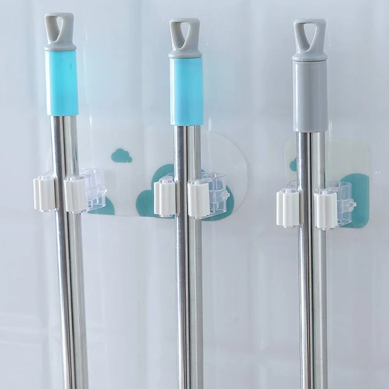 

Cloud Pattern Mop Clip Bathroom Seamless Mop Frame Double Buckle Home Garden Home Storage Organization