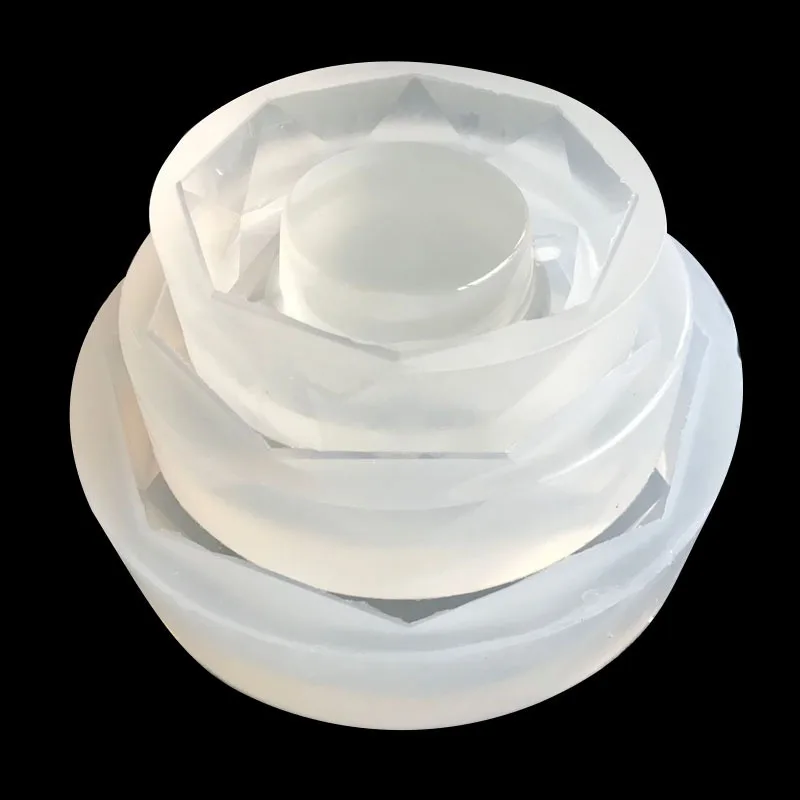 Moule,Moule en Silicone pour cendrier en résine cristal époxy UV