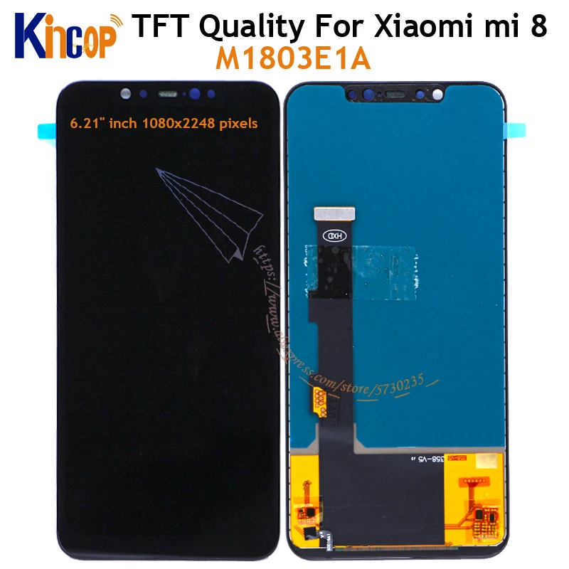 TFT ЖК-дисплей для Xiaomi mi 8 mi8 M1803E1A сенсорный экран дигитайзер в сборе запасные части